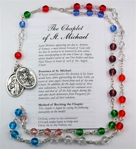 Chaplet Prayer for Saint Michael the Archangel | St michael prayer, Chaplet of st michael, Chaplet