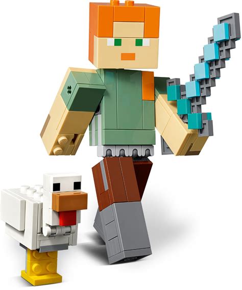 LEGO Minecraft Alex BigFig with Chicken 21149 6251774 - Best Buy