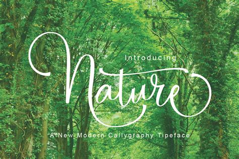 Nature (408830) | Calligraphy | Font Bundles