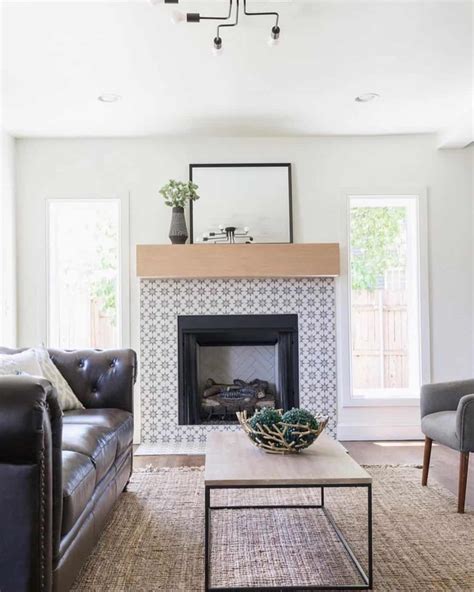 White Fireplace Tile Ideas - Soul & Lane