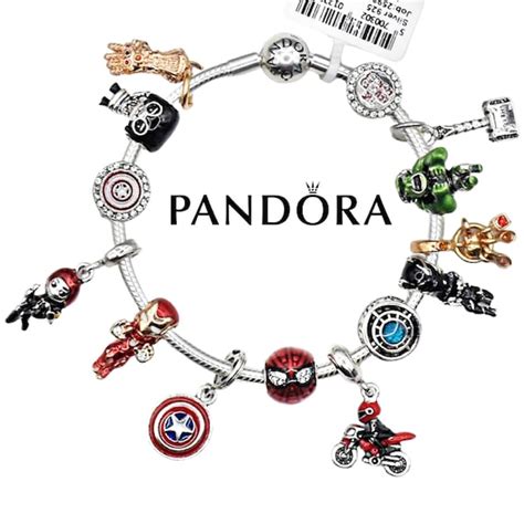 Marvel 2022 Hot Sale Iron Man Gem Charm Fit Original Bracelet For Pandora Bangle Necklace ...