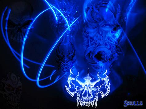 Blue skull wallpapers | Scary Wallpapers