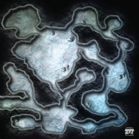 50 x 50 Battlemap: White Dragon Lair [OC] [FREE] | Dungeon maps, Fantasy map, Dragon's lair