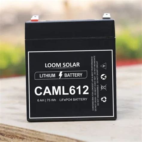 Loom Solar CAML612 Lithium Battery, 1 kg, Voltage: 12. 8 Volts at Rs ...