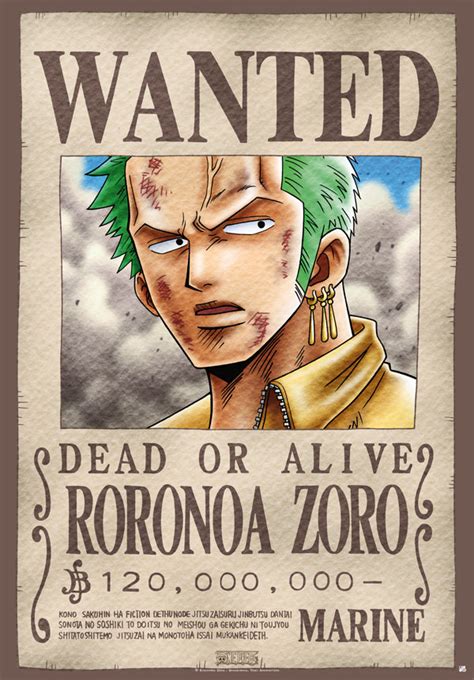 One Piece, Póster "Wanted Zoro" 98 x 68 cm | Funko Universe, Planet of ...