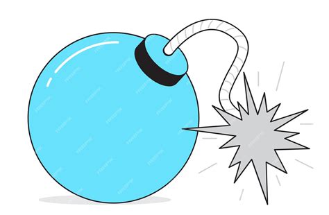 Premium Vector | Cartoon bomb on a white background Vector illustration of bomb