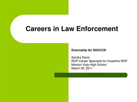 PPT - Careers in Law Enforcement PowerPoint Presentation, free download ...