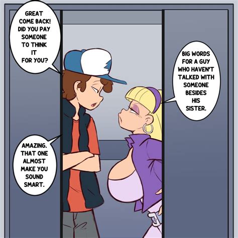 Dipper & Pacifica - Elevator Brawl (2/4)🗽 | Dipper y pacífica, Caricaturas de gravity falls, Cómics