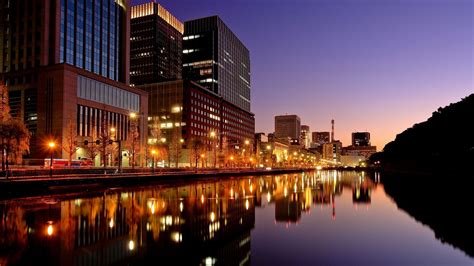 city, Tokyo, City lights, Reflection, Water, Building Wallpapers HD ...