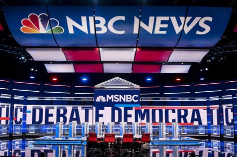 MSNBC previews democratic debate stage - NewscastStudio