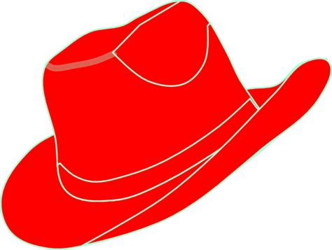 Red Cowgirl Hat Clip Art at Clker.com - vector clip art online, royalty free & public domain