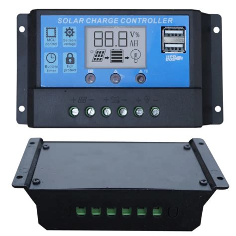 20A LCD Solar Charge Controller 12V /24V pwm Solar Panel Battery ...