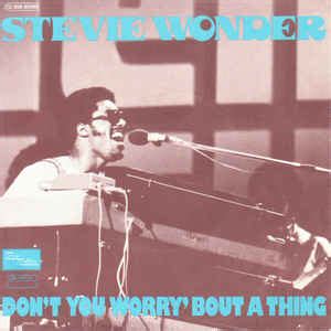 Stevie Wonder - Don't You Worry 'Bout A Thing | Discogs