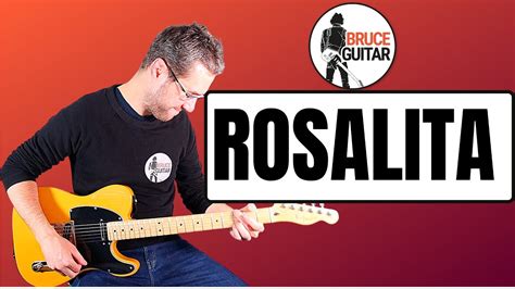 Bruce Springsteen - Rosalita guitar lesson - YouTube