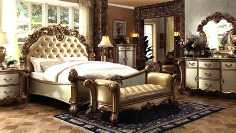 Elegant Queen Bedroom Sets for Master Room | Luxurious bedrooms, Gold ...