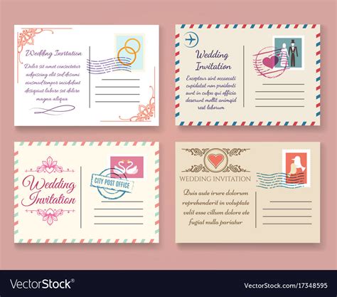 Wedding Postcard Template