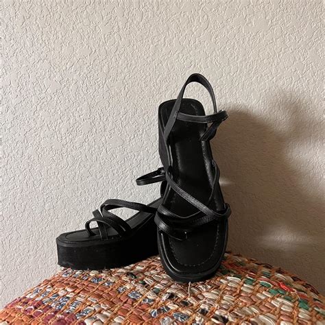 madden girl chunky strap wedges! size 8.5 - Depop