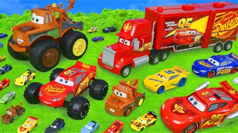 Toys from Cars 3 with Speaking Lightning McQueen - YouTube