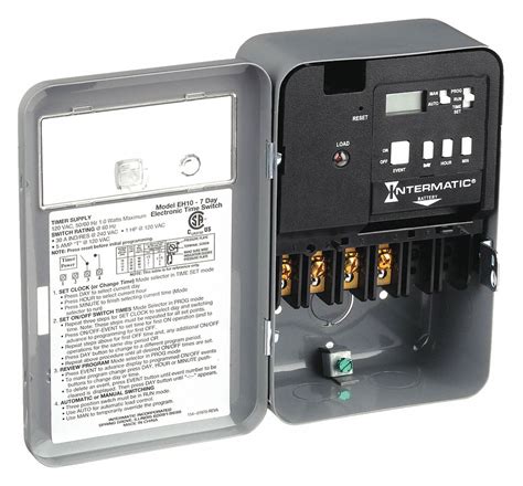 INTERMATIC, 1 Channels, 120V AC, Electronic Water Heater Timer - 20XE67 ...