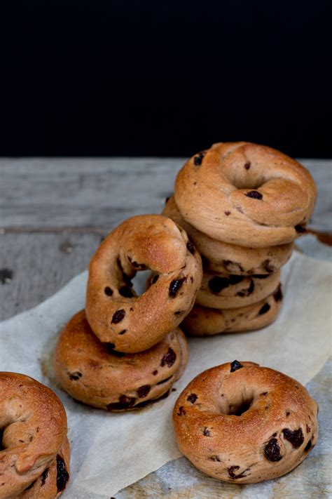 Cinnamon Raisin Bagels with Berry Pistachio Mascarpone - The Brick Kitchen