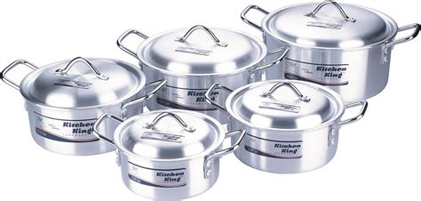 Cookware 10pc Set Aluminum - Dealsdirect.co.nz