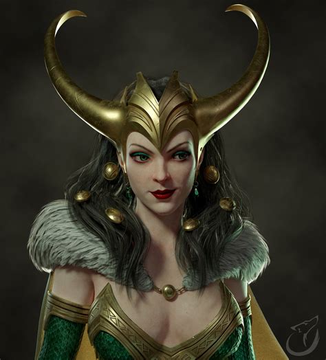 Lady Loki 3D fanart — polycount