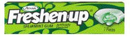 Freshen Up Spearmint Gum - 12 Pack • The Candy Database