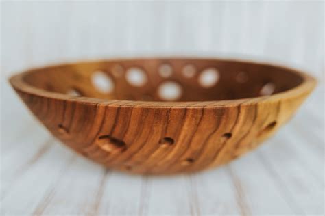 15 inch Cherry Fruit Bowl | Holland Bowl Mill | Famous Wooden Bowls