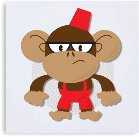 "Grumpy Monkey" Canvas Prints by Paul Mitchell | Redbubble