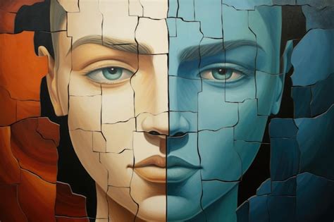 Premium AI Image | Bipolar disorder art