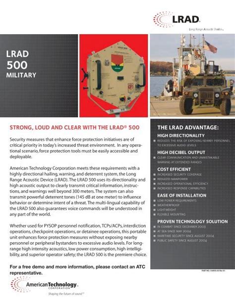 MILITARY - LRAD Corporation