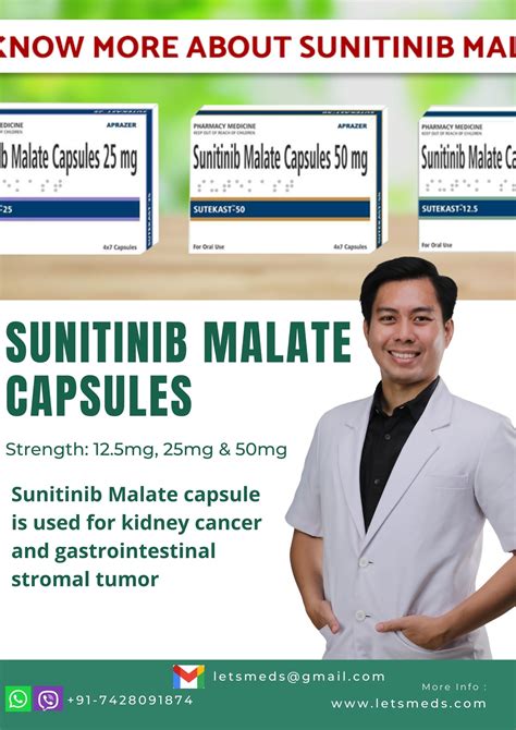 Sunitinib 50mg Capsules: Uses, Side Effects, and Pricing China ...