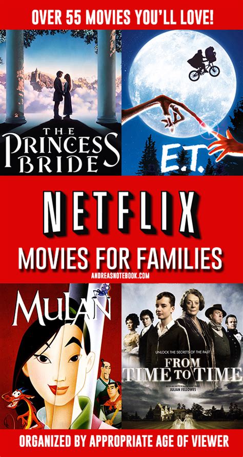 Netflix Movies for Families - Andrea's Notebook