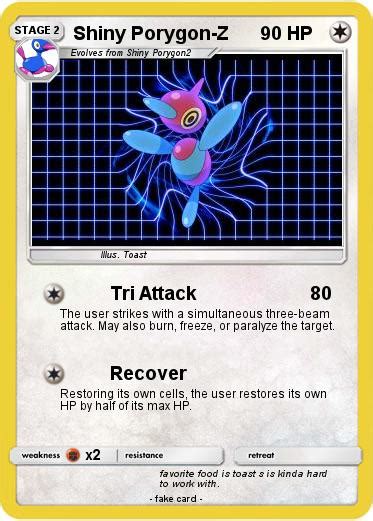 Pokémon Shiny Porygon Z - Tri Attack - My Pokemon Card