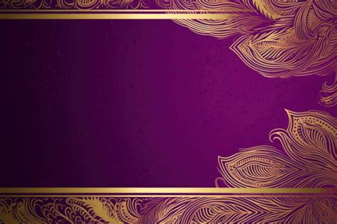 Premium AI Image | indian style antique gold floral pattern background ...