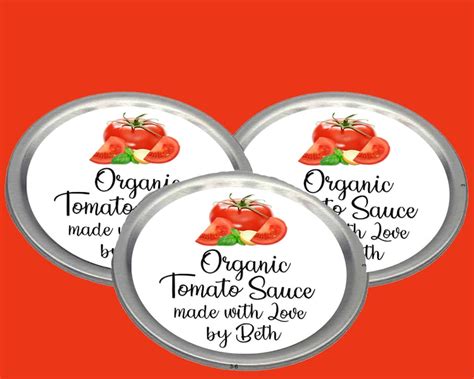 Tomato Sauce Labels Tomato Canning LabelTomato Sauce Label | Etsy