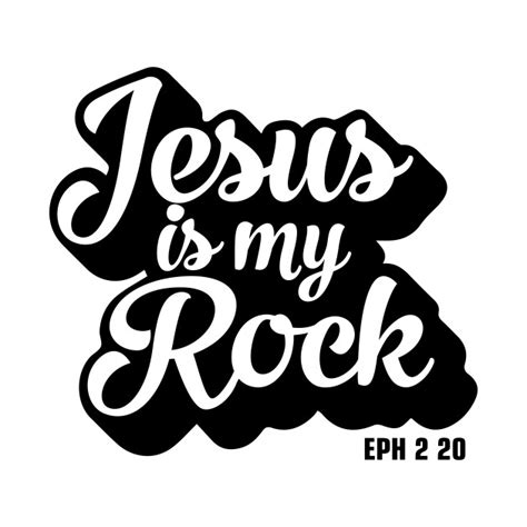 Jesus is my Rock - Jesus - T-Shirt | TeePublic