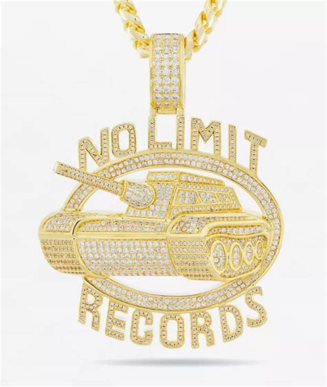 King Ice x No Limit Records Logo 22" Gold Necklace