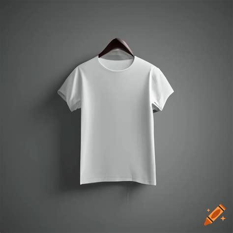 Mockup of a plain white t-shirt on Craiyon