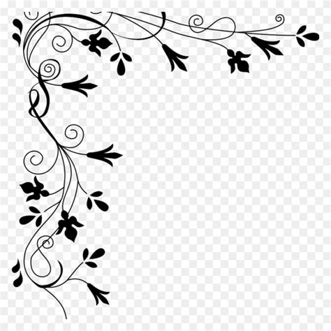 Flower Vine Border Clip Art