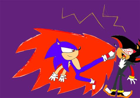 evil sonic vs shadow by DarkkontheHedgehog on DeviantArt