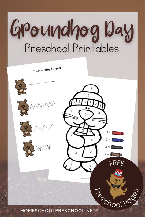 Groundhog Day Printable Activities for Preschoolers