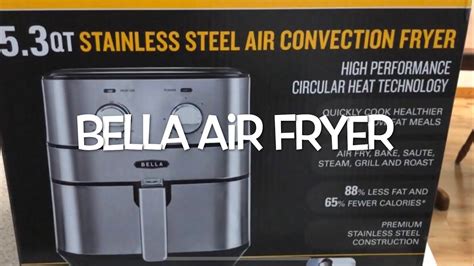 Bella air fryer review and impression! - YouTube