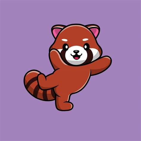 Cute Red Panda Vector Icon Illustration 4615561 Vector Art at Vecteezy