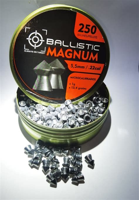 BALLISTIC AIR GUNS PELLETS MAGNUM 4.5/5.5mm 250's