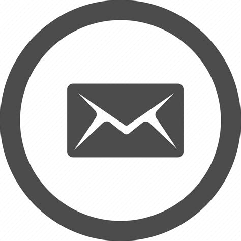 Circle, email, letter, mail, message, send icon - Download on Iconfinder