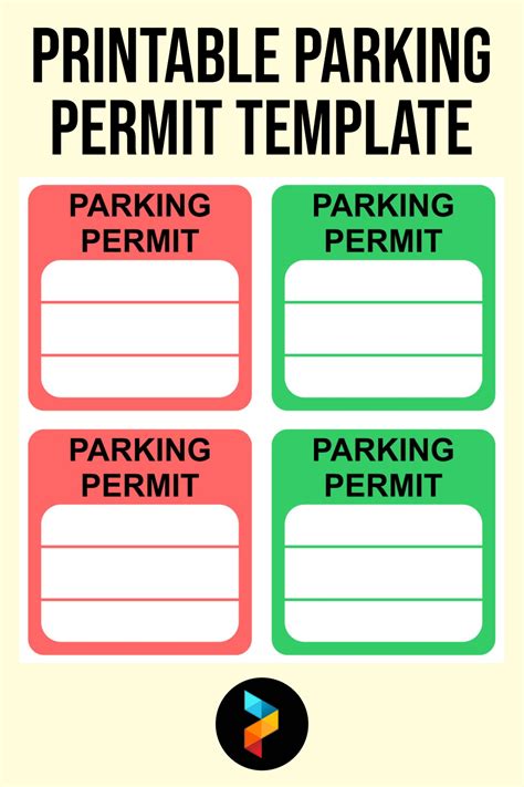 Parking Permit Template - 10 Free PDF Printables | Printablee