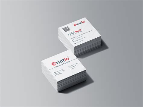 Square Business Card Design on Behance