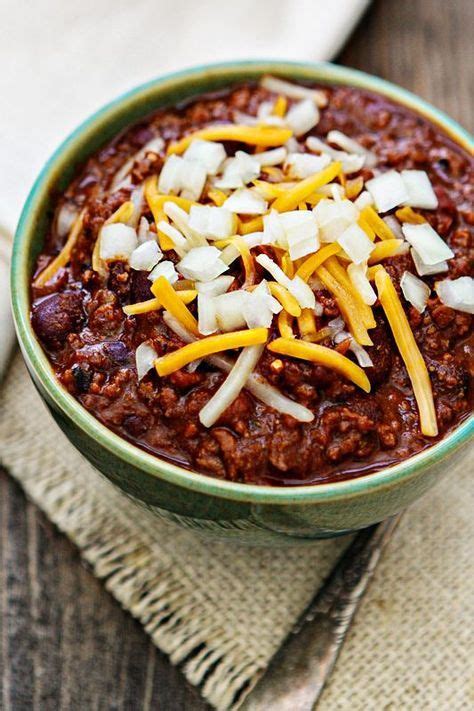 Beefy Kidney Bean Chili | Classic chili recipe, Recipes, Ground beef chili recipes