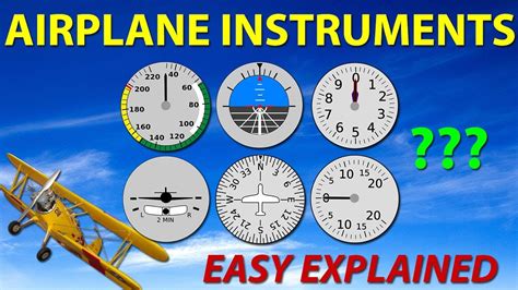 AIRPLANE instruments - The basic 6 - EASY explained - YouTube